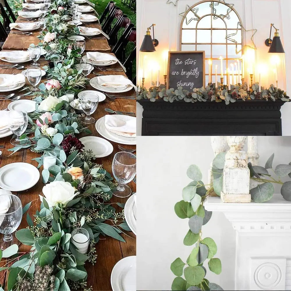 Fresh Artificial Eucalyptus 2-Piece Garland Set