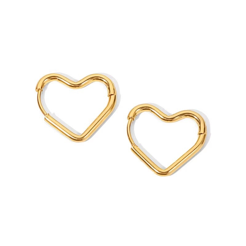 Pretty Romantic Heart Earrings - Luxicro
