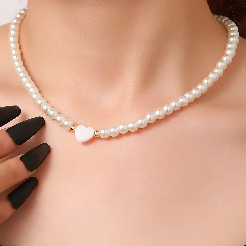 Classic Freshwater Pearl Heart Pendant
