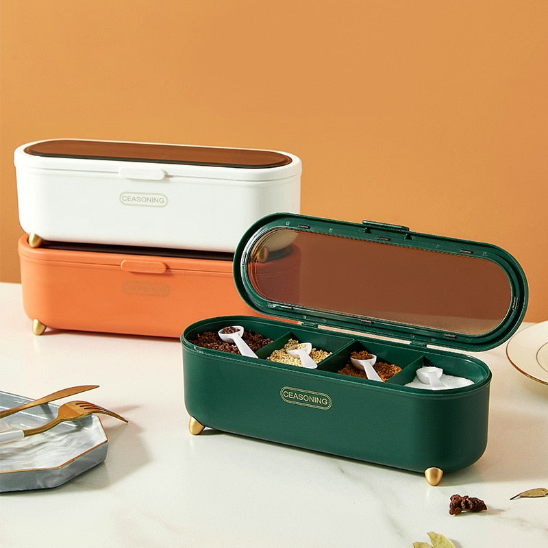 Compact Folding Spice Organizer Box