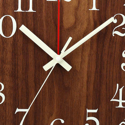 Silent Natural LED Wall Clock
