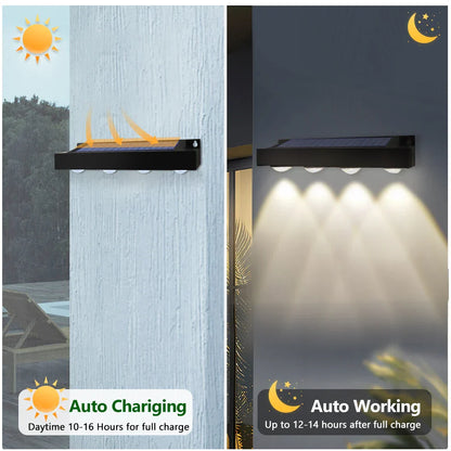 Bright Solar Powered Garden Lights 4-Pack Outdoor Set
