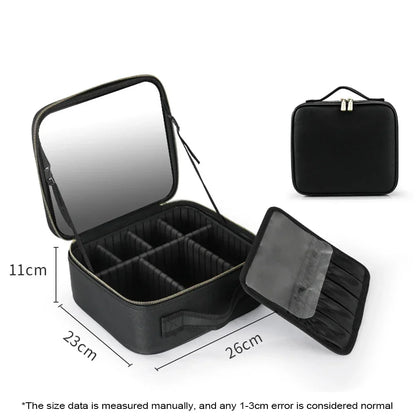 Compact Rechargeable Makeup Light Travel Bag