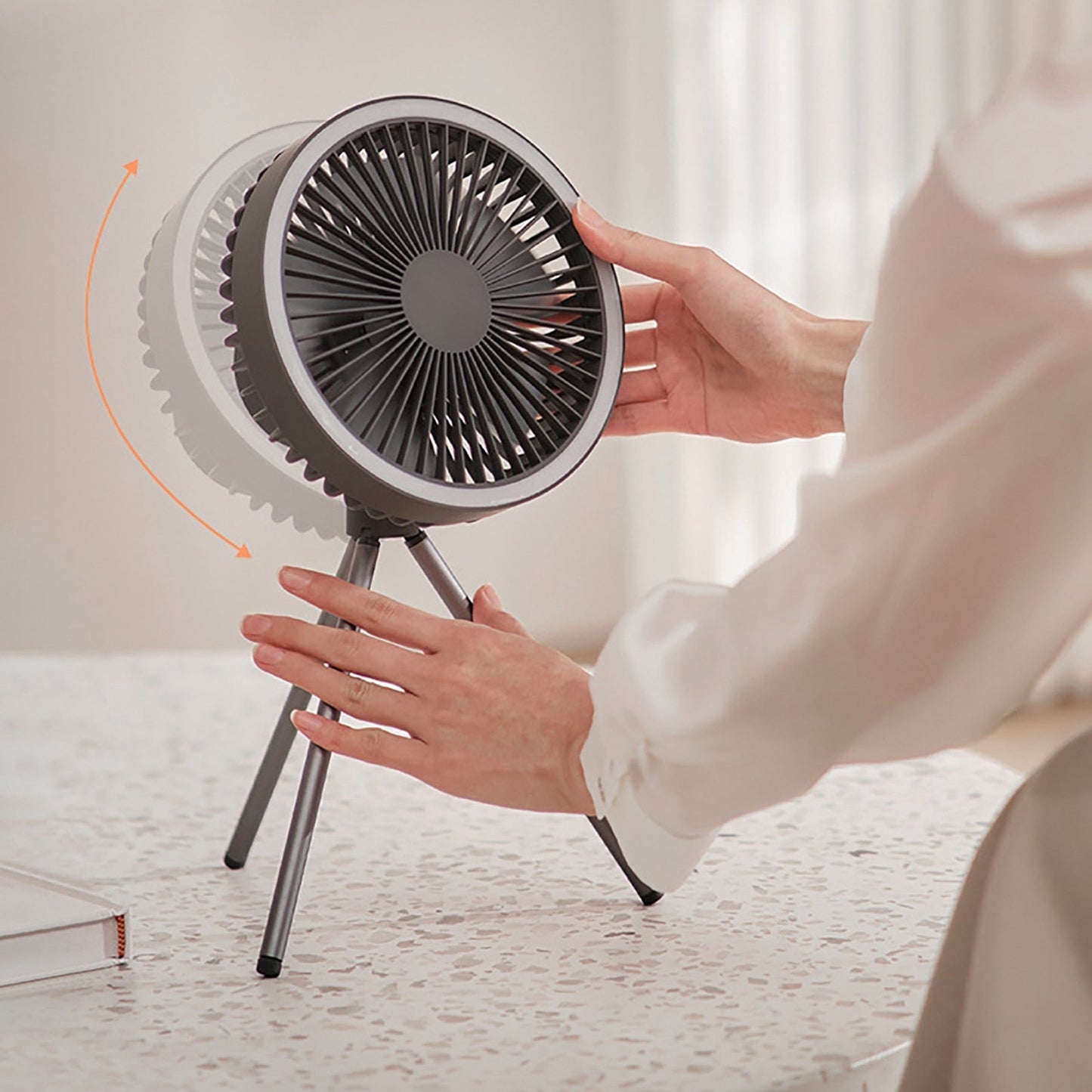 Portable Mini USB Rechargeable Fan Light - Luxicro