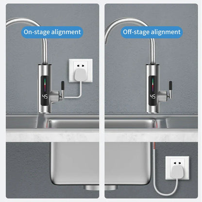 Fast Heat Kitchen Faucet 3000W Stainless Steel Mixer Tap