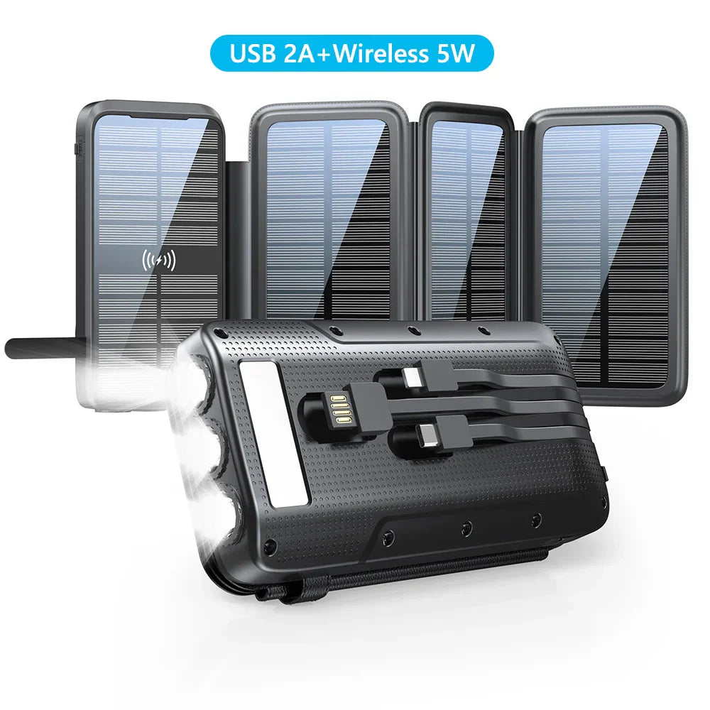 Compact Solar External Battery Fast Charging