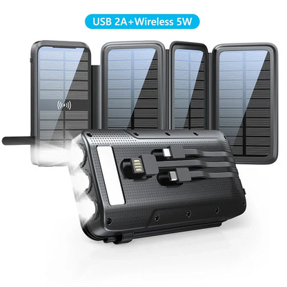 Compact Solar External Battery Fast Charging