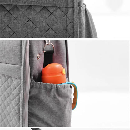 Compact Baby Travel Bed with Diaper Bag