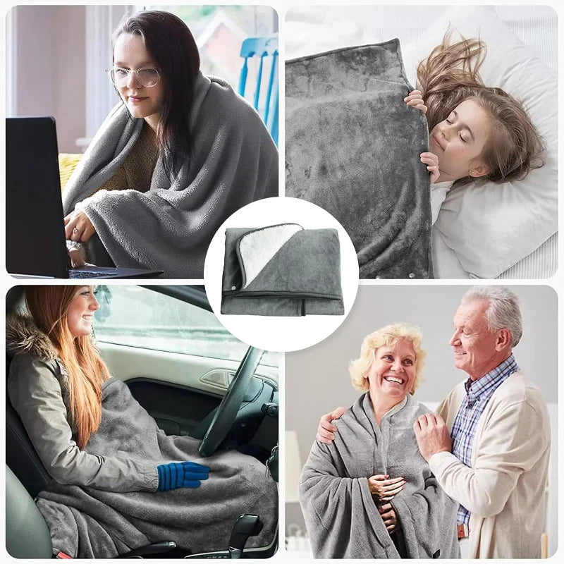Cozy Electric Throw Blanket with 3 Heat Levels