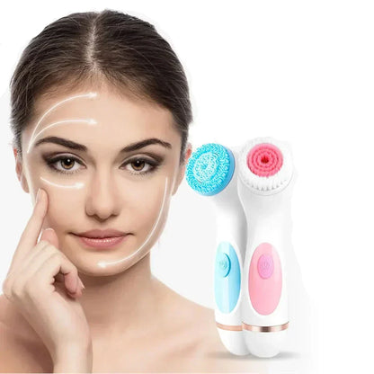 Compact Rechargeable Facial Cleansing Brush