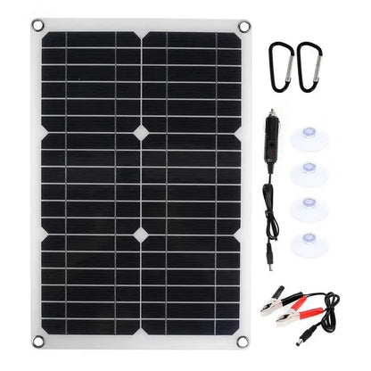 Portable 1200W Solar Power Charger Panel Kit - Luxicro