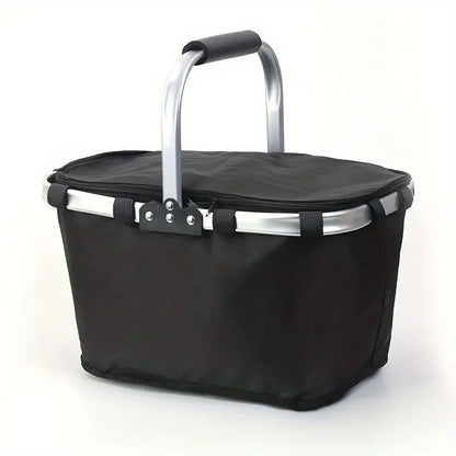 Compact Thermal Outdoor Food Basket with Handle - Luxicro