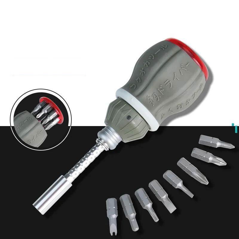 Portable 6-in-1 Folding Screwdriver Kit - Luxicro