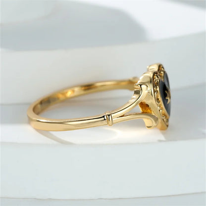 Classic Love Heart Diamond Ring