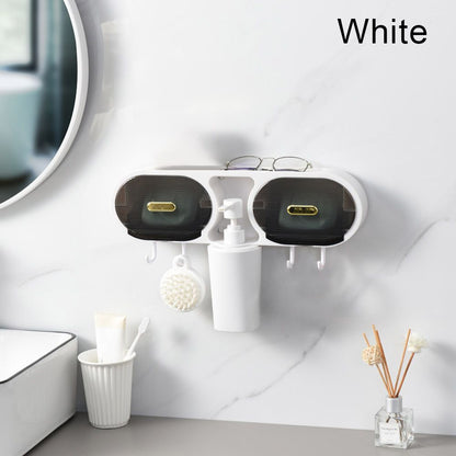 Compact Wall Mount Bathroom Storage Rack