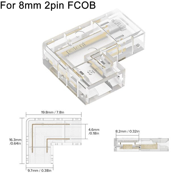 Flexible Corner LED Strip Connector - Luxicro