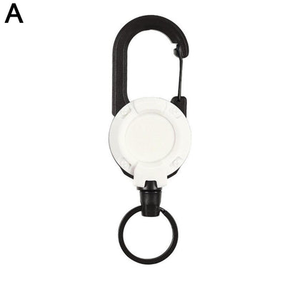 Durable Retractable Keychain with Pull Clip - Luxicro