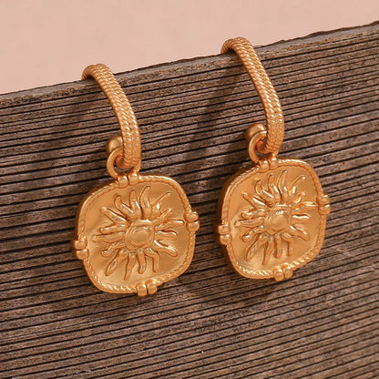 Dainty Yellow Gold Teardrop Earrings