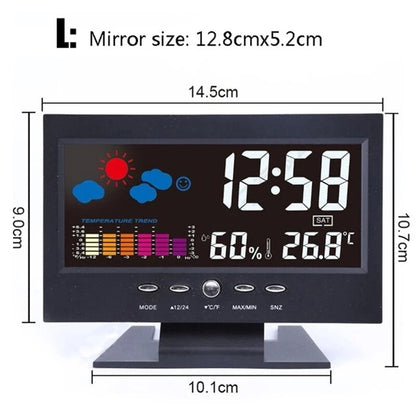 Clear LCD Radio Controlled Alarm Clock