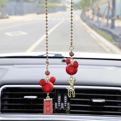 Fun Cute Deer Rearview Mirror Charm