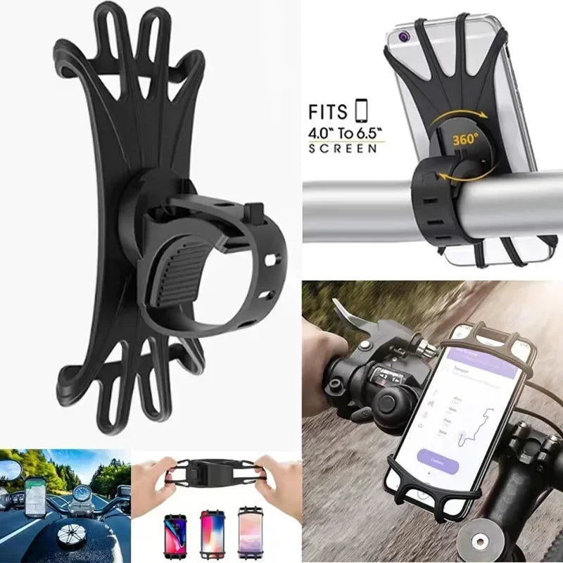 Adjustable Bike Phone Holder 360 Degree Soft Grip
