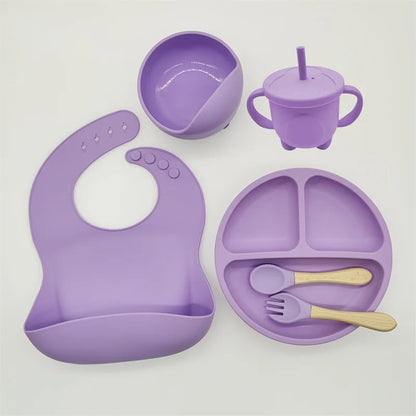 Baby Safe 8pc Suction Plate Bowl Spoon Set