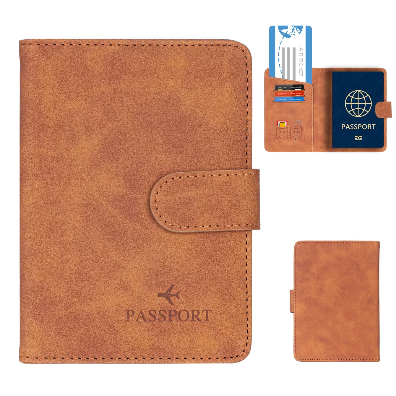 Secure Travel Passport Wallet for Men Women