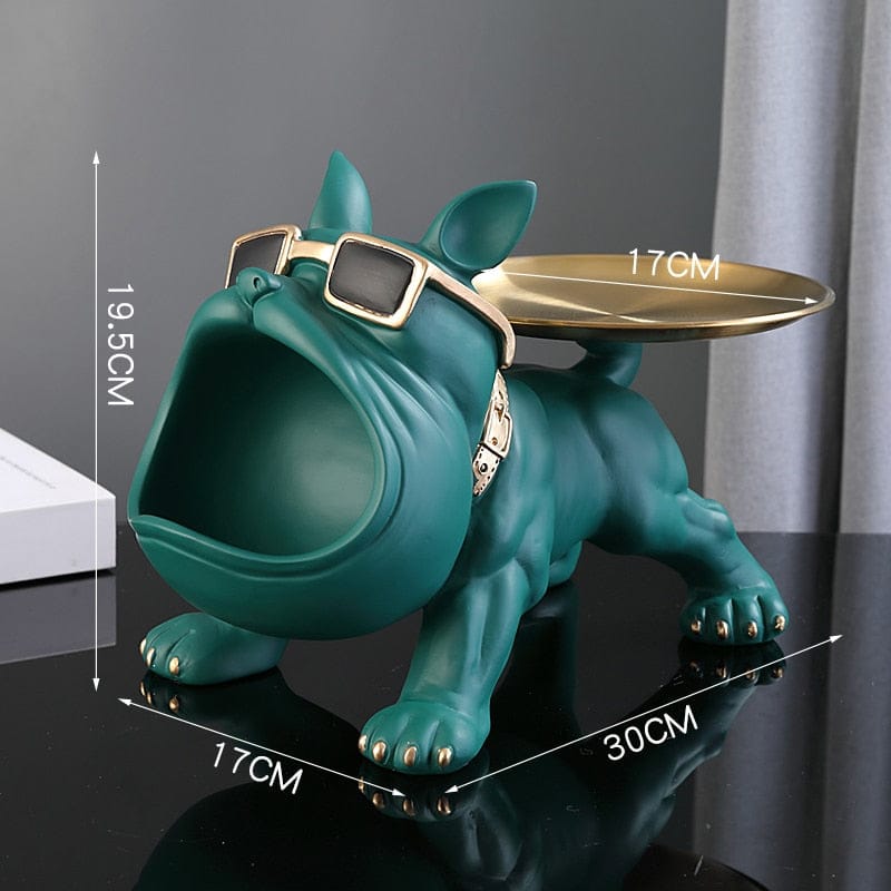 Cozy Bulldog Figurine Lamp