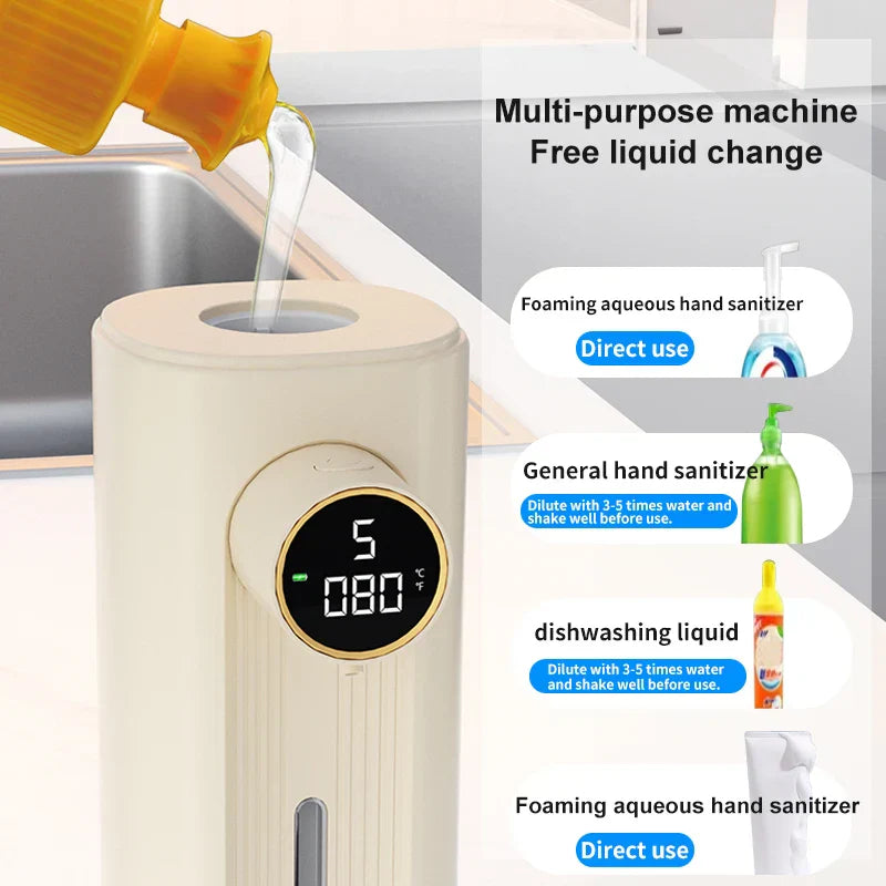 Automatic Touchless Foam Soap Dispenser with LED Display