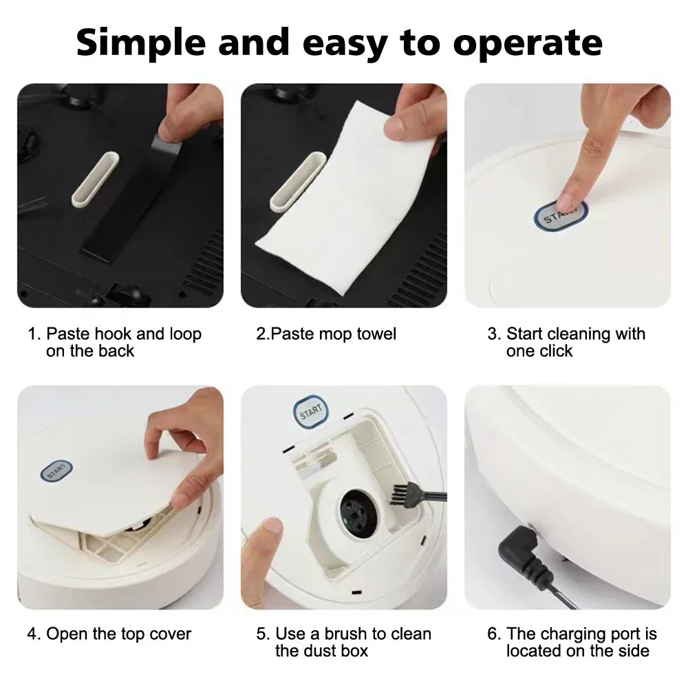 Advanced Smart Robot Vacuum Cleaner 3-in-1 Pet Hair