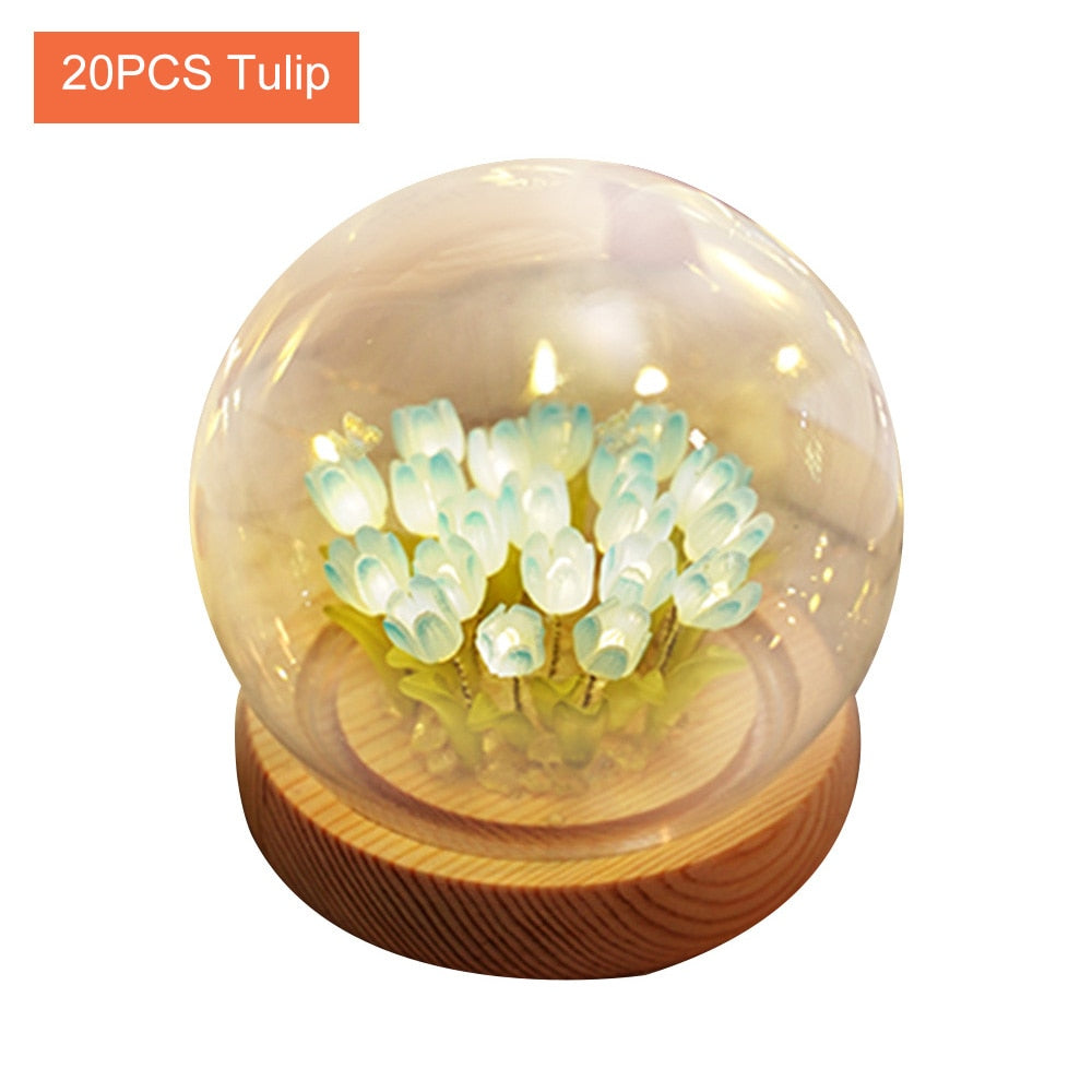 Decorative Flower Bedside Lamp