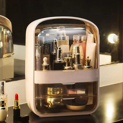 Compact Travel Makeup Case - Small Cosmetic Storage Box