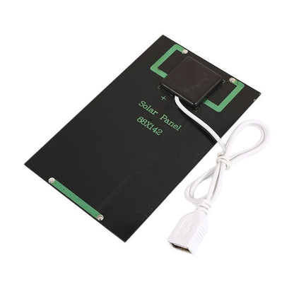 Compact Solar USB Travel Power Bank Charger