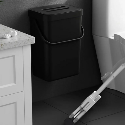 Space Saving Wall Mount Small Trash Can with Lid