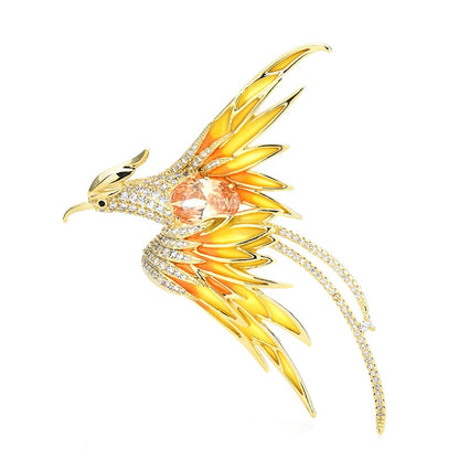 Vibrant Bird Shape Pin Brooches