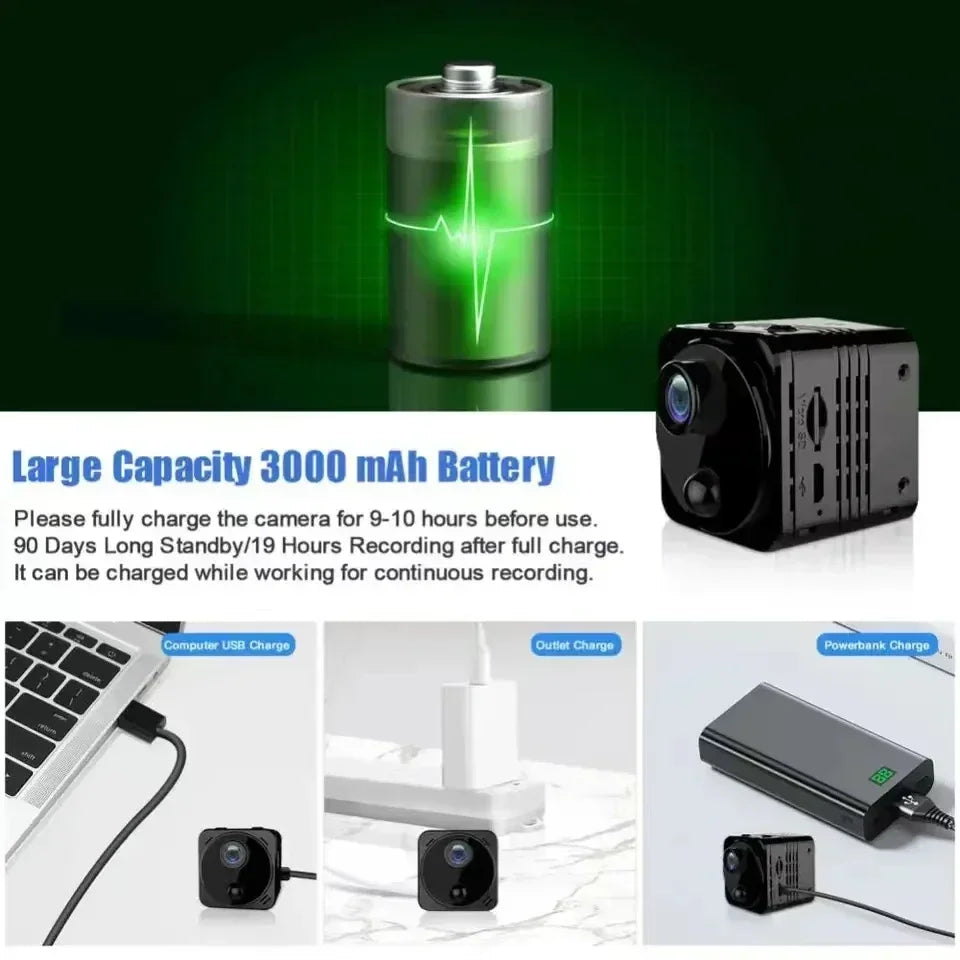 Compact WiFi Motion Sensor Mini Security Camera