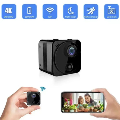 Compact WiFi Motion Sensor Mini Security Camera - Luxicro