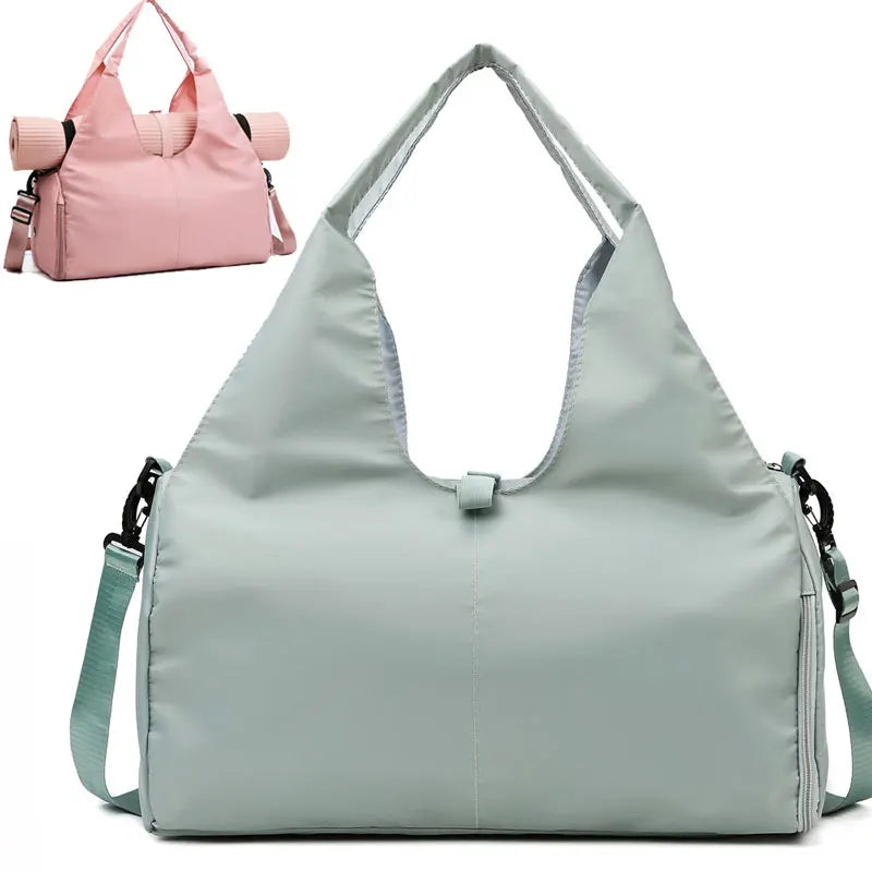 Athletic Gym Bag with Shoe Compartment