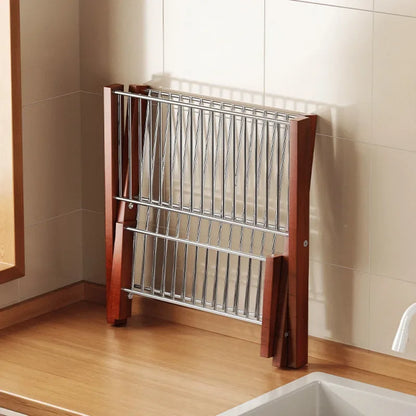 Compact Space Saving Folding Dish Rack