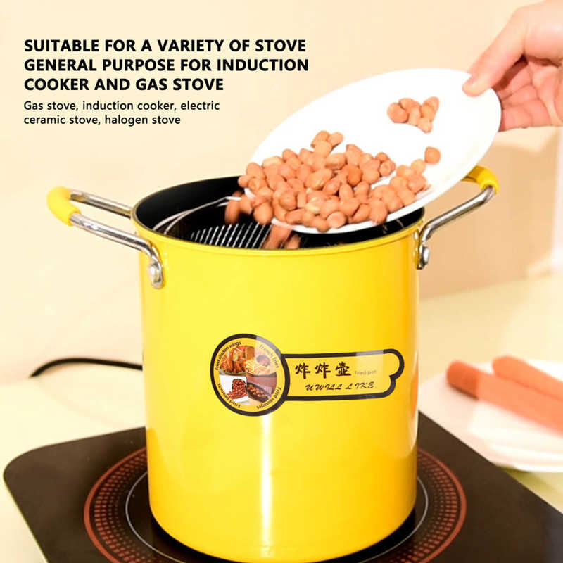 Space Saving Home Electric Fryer Pot