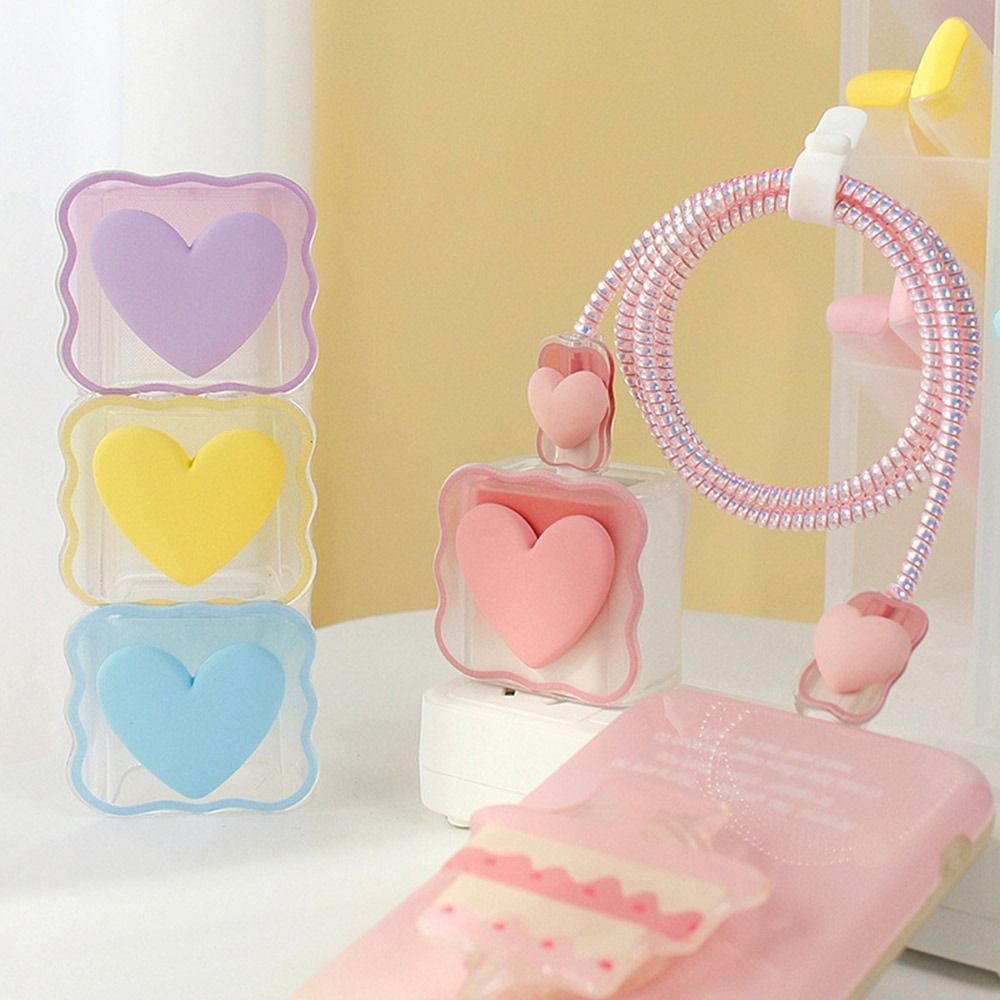 Clear Phone Charging Cable Cover Case
