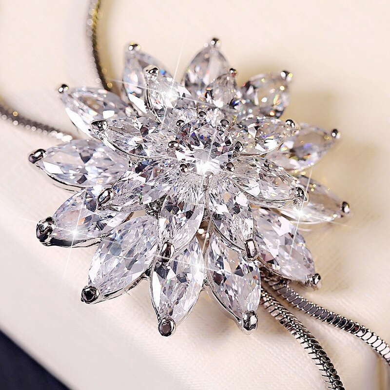Sparkling Ice Drop Necklace