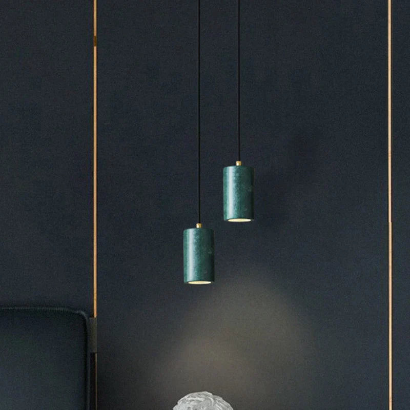 Elegant Stone Pendant LED Lamp