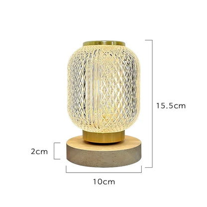 Sleek Dimmable Glass Desk Lamp