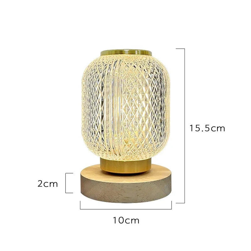 Sleek Dimmable Glass Desk Lamp