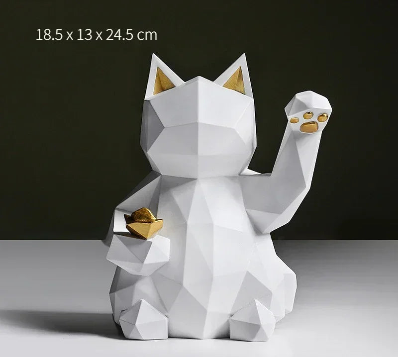 Cute Lucky Cat Home Decor Figurines