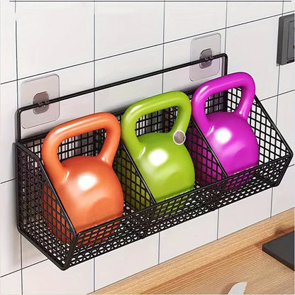 Compact 3-Level Kitchen Storage Rack - Black