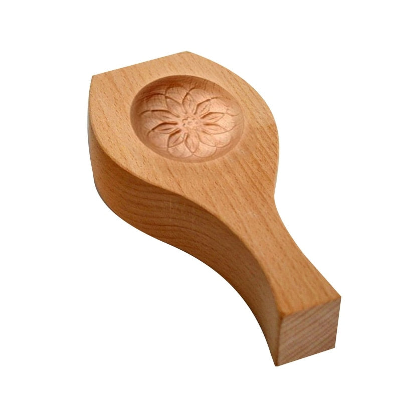 Natural Wood Mooncake Maker Tool