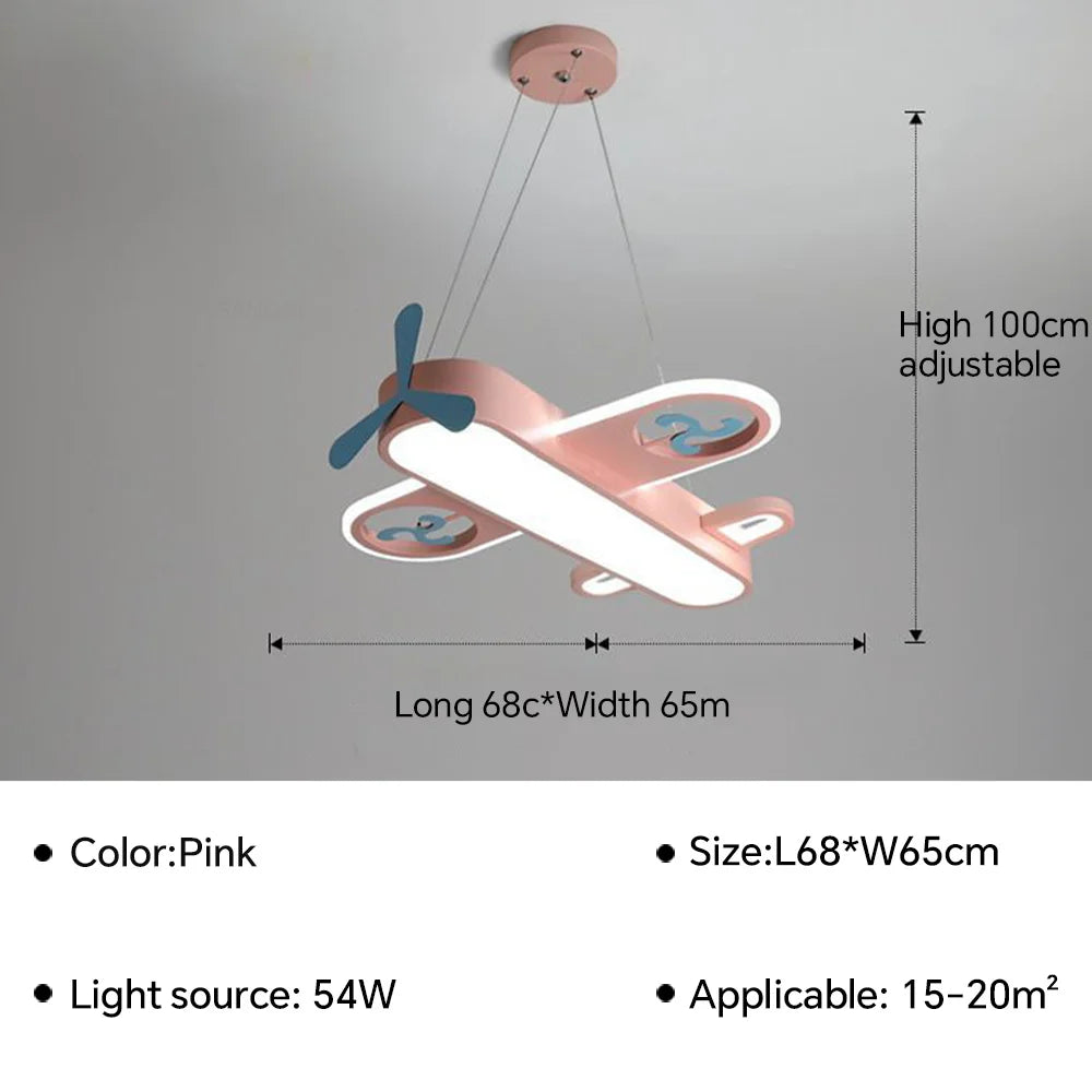 Airplane Shaped Modern LED Lighting Fixture