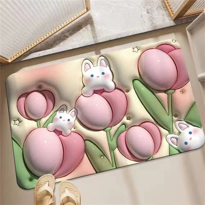 Anti Slip Soft Quick Dry Childrens Bathroom Mat